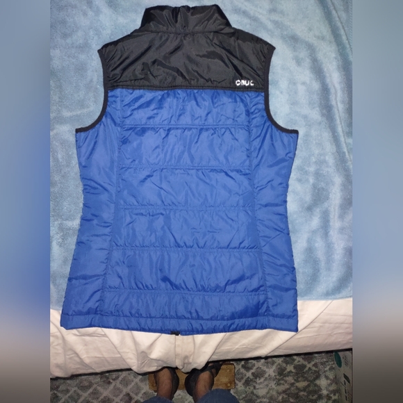 Cutter & Buck, C-BU< , WestRock Sleeveless Vest Jacket, size S/P, Blue & Back - Picture 4 of 13